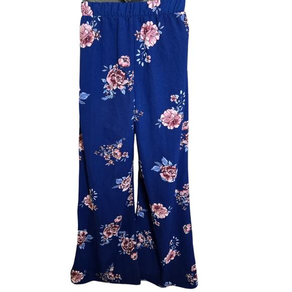 Charlotte Russe Womens Floral Pants Small Skirt Overlay Wide Leg Cottagecore - Picture 5 of 6